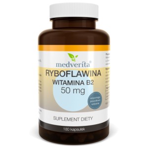  Ryboflawina (wit. B2) 50 mg 180 kapsułek MEDVERITA