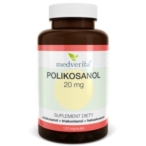Polikosanol 20 mg 120 kapsułek Medverita 
