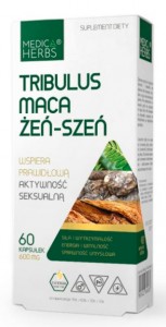 Tribilus Maca Żeń-szeń 60 kapsułek MEDICA HERBS