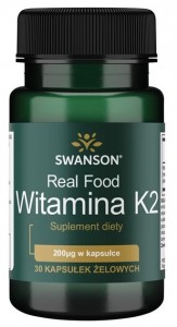 Naturalna witamina K2 200 mcg 30 kapsułek SWANSON 