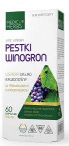  Pestki winogron 60kaps.500 mg MEDICA HERBS