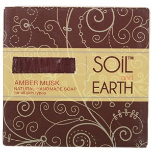 Mydło naturalne "Amber Musk" antystresowe 125g SOIL&EARTH 