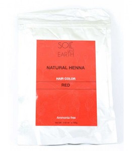 Naturalna Henna do włosów Indyjska CZERWONA 100g Soil &Earth