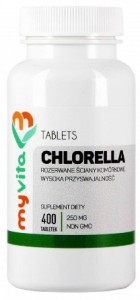 Chlorella tabletki 250mg, 400 sztuk MyVita 