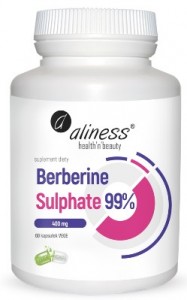 Berberine Sulphate Berberyna 99% 400mg 60kaps ALINESS