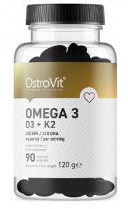  Omega 3 D3 + K2 90 kapsułek OstroVit