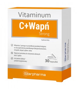 Vitaminum C + wapń STRONG 30 kaps. STARPHARMA 