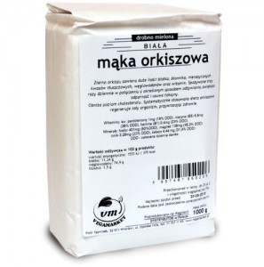 Mąka Orkiszowa Biała Drobna 1kg NOMINAL