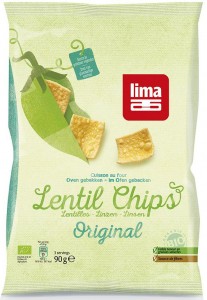 Chipsy z soczewicy BIO 90g LIMA