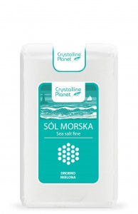Sól morska drobnomielona 600 g - CRYSTALLINE PLANET