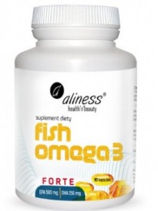 Fish Omega 3 Forte 500/250 mg x 90 kapsułek ALINESS 