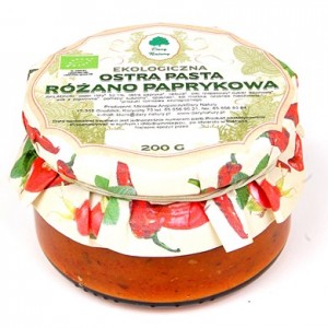 Pasta różano-paprykowa ostra BIO 200g DARY NATURY