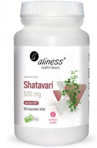 Shatavari 500 mg 100 kapsułek ALINESS 