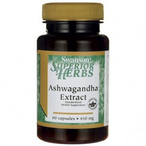 Ashwagandha ekstrakt (Żeń-szeń indyjski) 450mg 60kaps. SWANSON