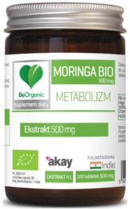 BeOrganic Moringa BIO 500 mg x 100 tabl. ALINESS