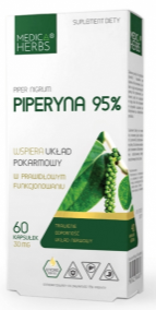 Piperyna 95% 60kaps.30 mg MEDICA HERBS