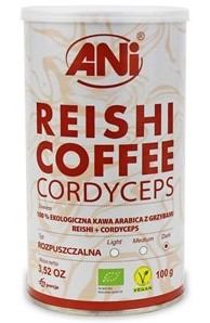 Kawa rozpuszczalna arabica z grzybami reishi + cordyceps 100 g ANI
