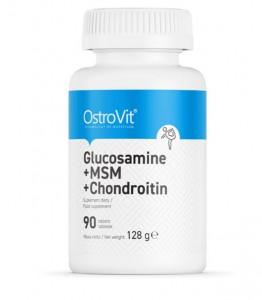 Glucosamine + MSM + Chondroitin (Glukozamina Chondroityna MSM) 90tab. OSTROVIT 