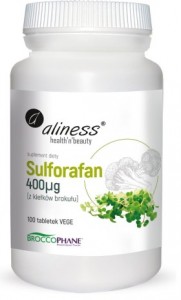  Sulforafan  z kiełków brokułu 400 mg x 100 tabletek  ALINESS