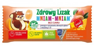 Zdrowy Lizak MNIAM-MNIAM 6g - Mango z witaminą C i D Starpharma