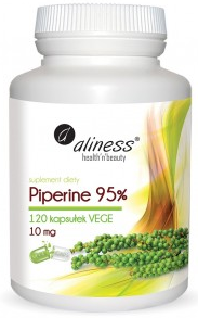 Piperine 95% 10 mg 120 Vege kaps ALINESS 