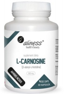 L-Carnosine 500 mg x 60 kapsułek Vege  ALINESS 