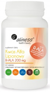  Kwas Alfa Liponowy R-ALA 60 tabletek ALINESS