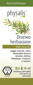 Olejek eteryczny Drzewo Herbaciane (Tea Tree) BIO 10 ml PHYSALIS