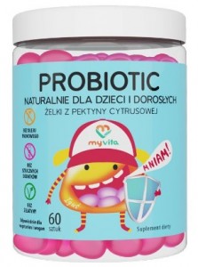 Żelki Probiotic z pektyny cytrusowej 60 sztuk MyVita 